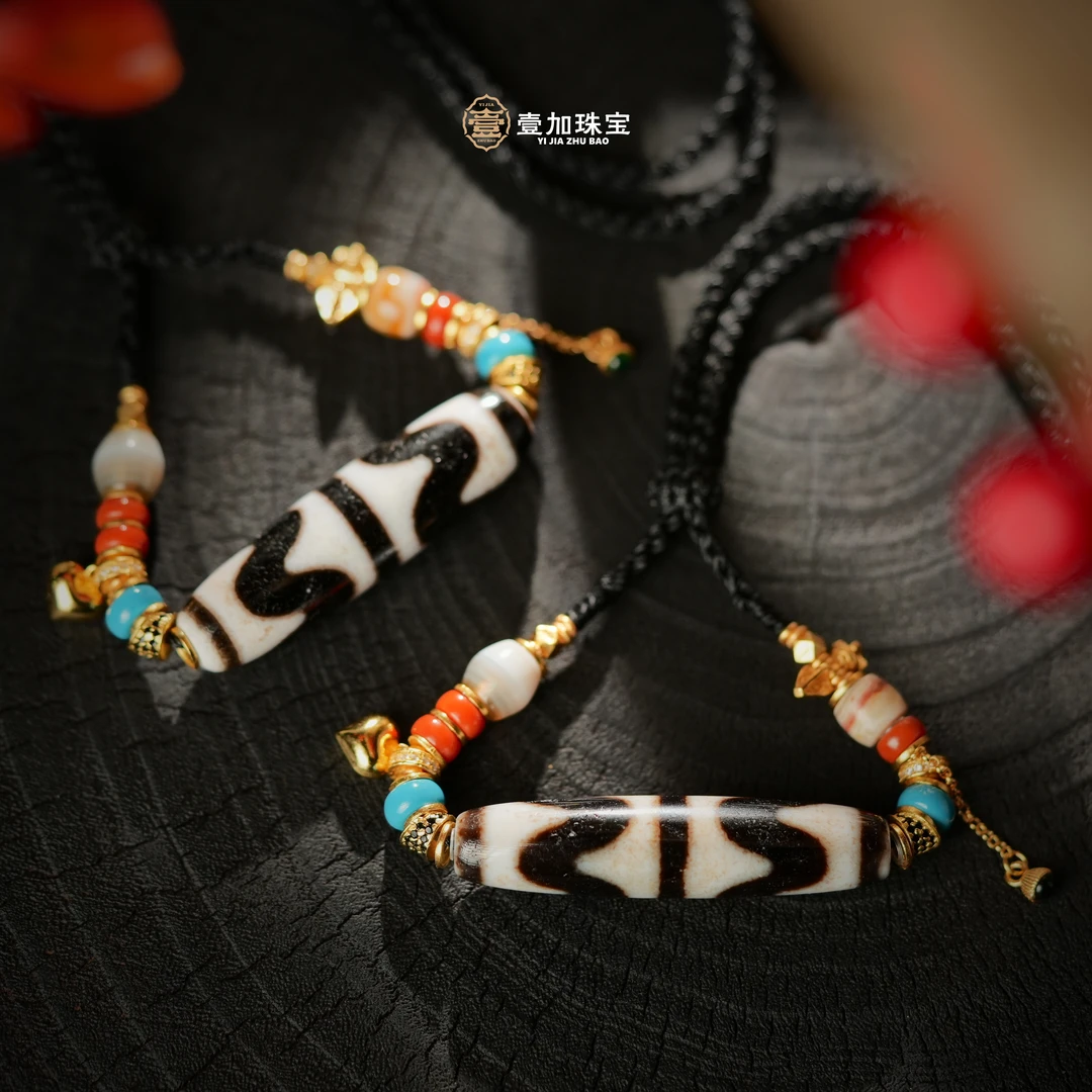 壹加林妹妹 | 玛瑙l任小潘双牙牙横款锁骨链多样性发其一