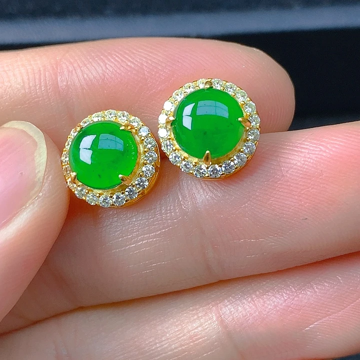 翡翠银S925镶嵌颈饰