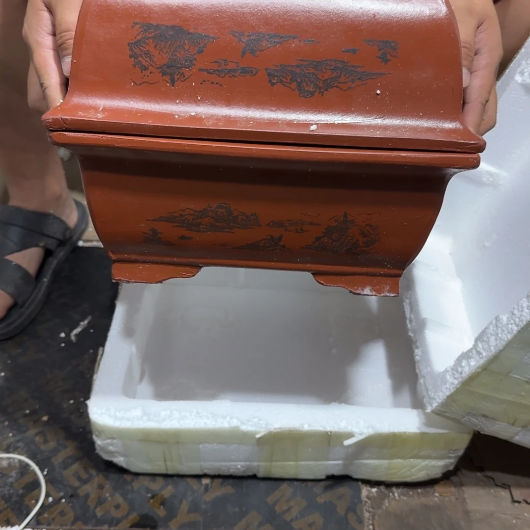 紫砂花盆口径26.18.10口径