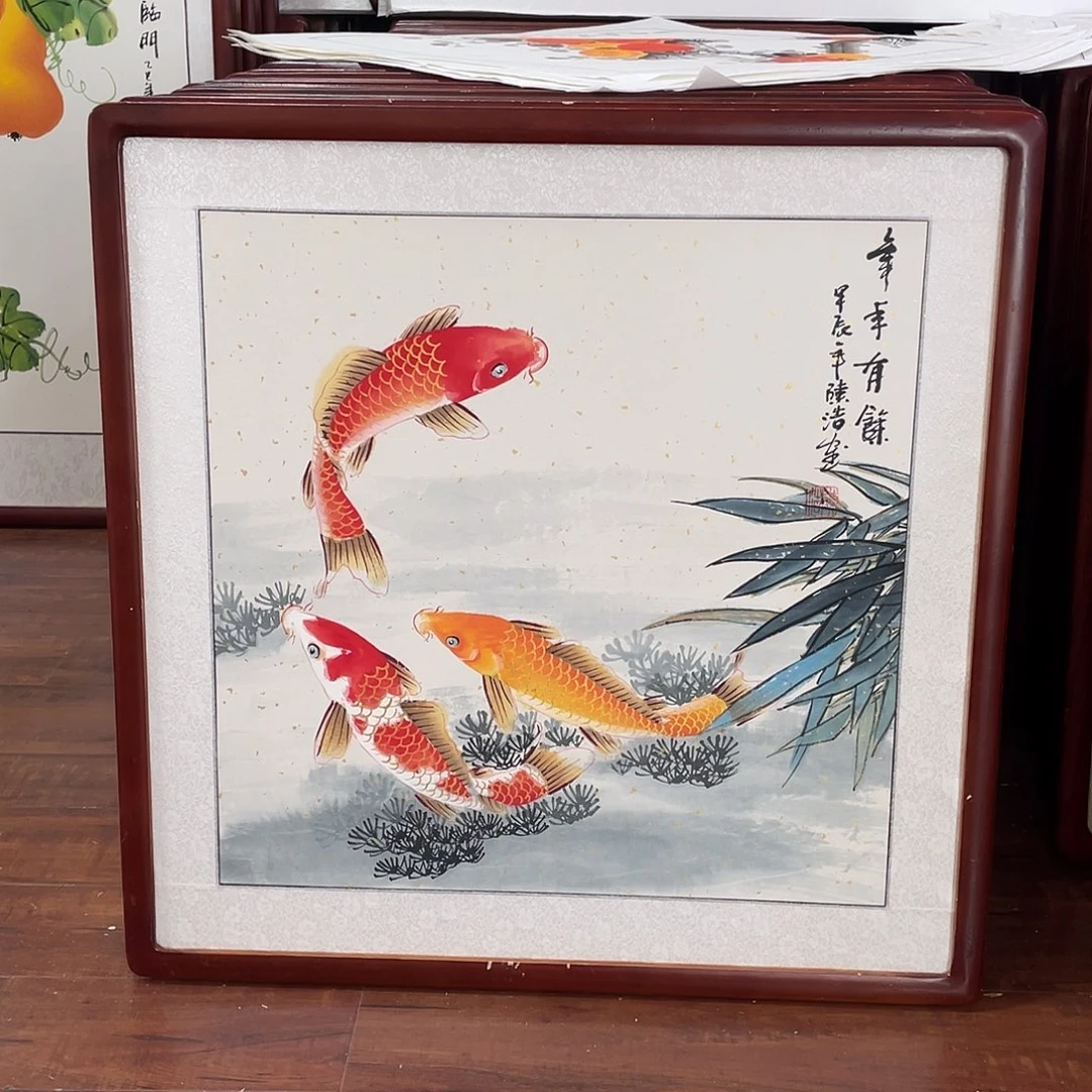 国画带框尺寸63*63厘米