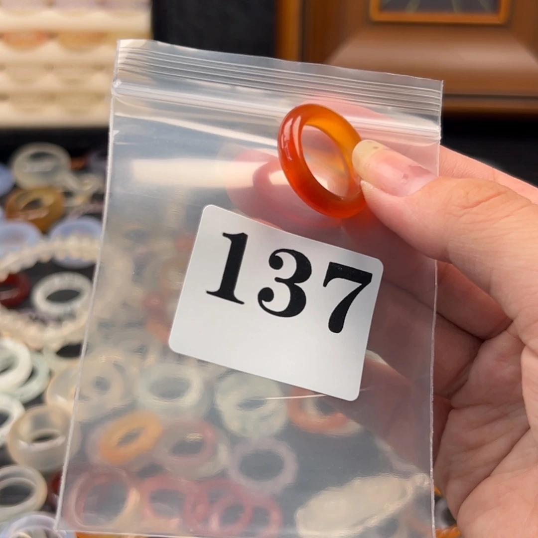 玛瑙/玉髓戒指合金137港15