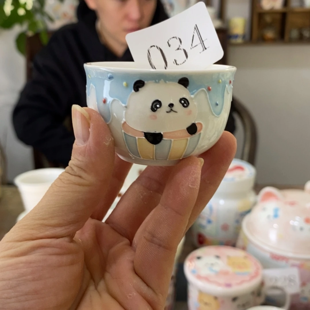 瓷片景德镇釉下彩手绘