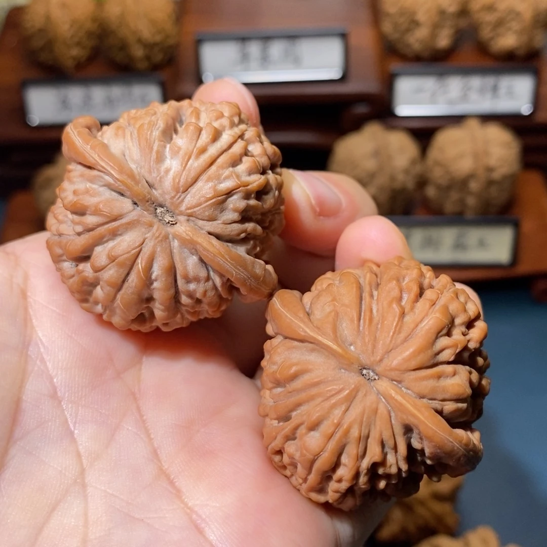 吊坠文玩核桃莲花全品41+