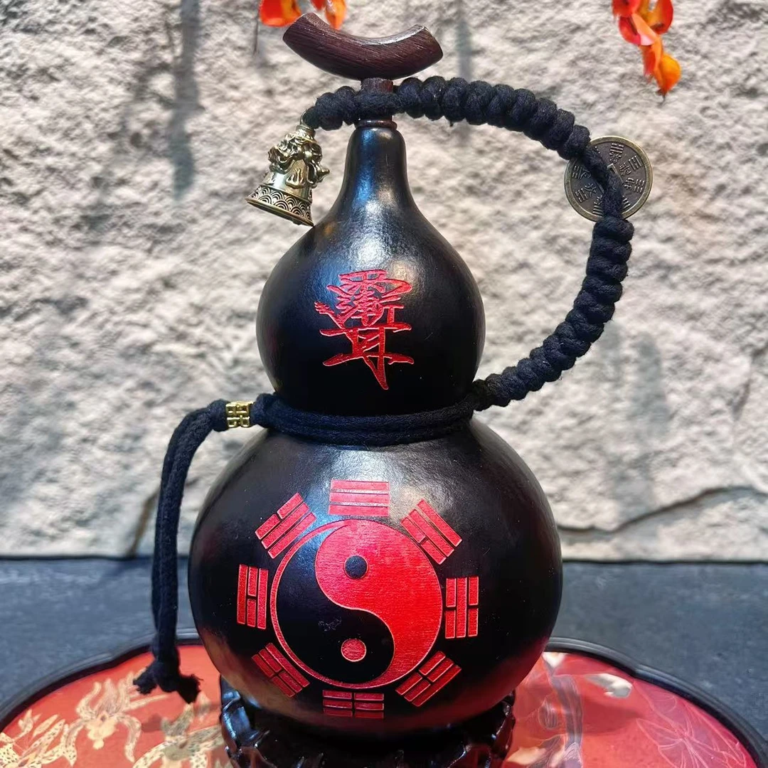 天然大漆酒葫芦文玩福禄摆件天然