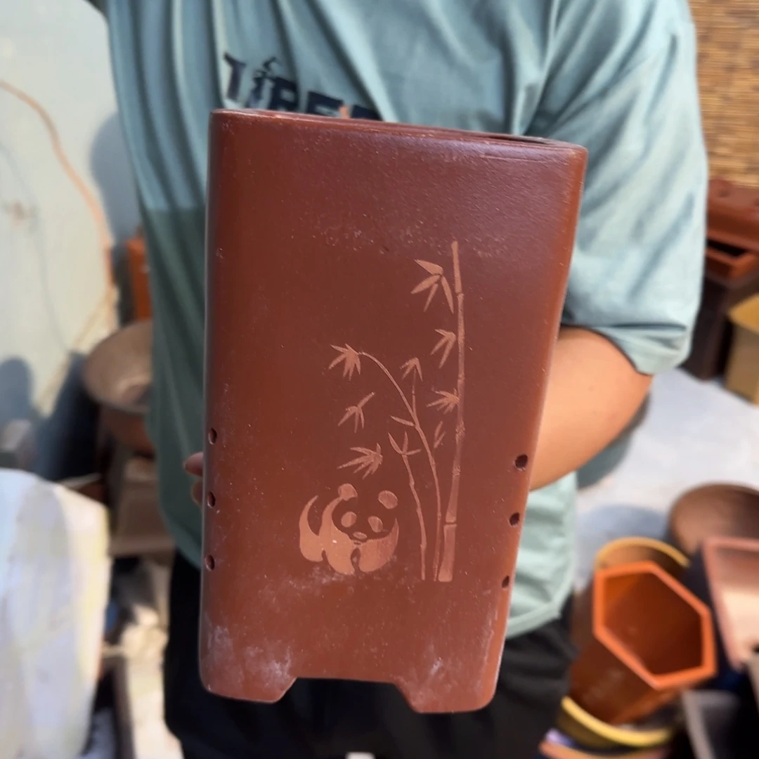 紫砂花盆口径14.20口径