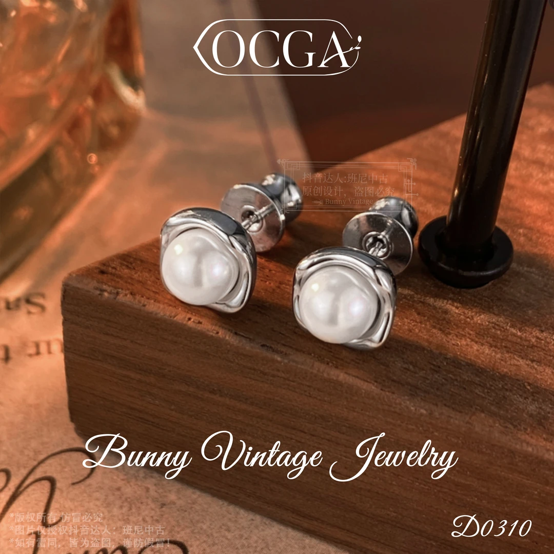 D0310  法★【都市白领】秋冬OCGA欧斯伽斯 限定单珠耳钉