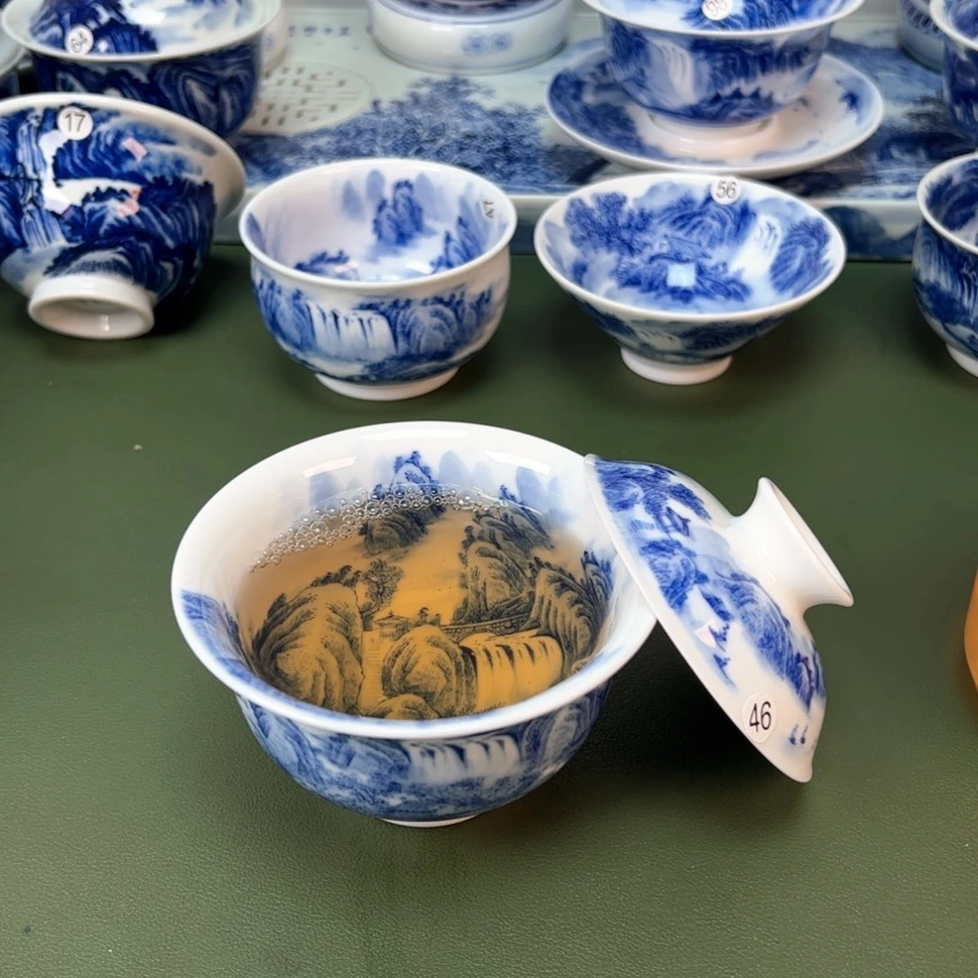 木木景德镇纯手工纯手绘茶具46