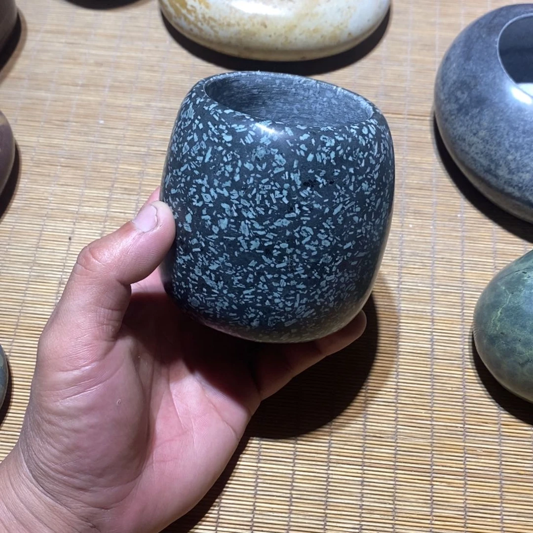 千*麦饭石小型石头盆