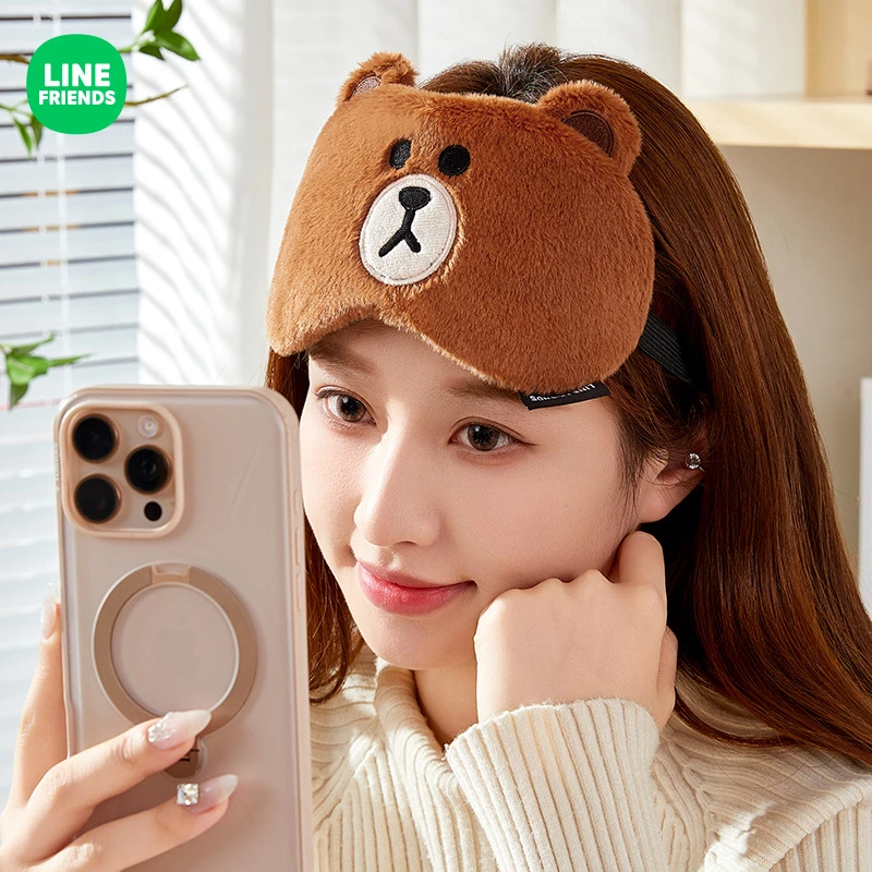 【直播专属福利】布朗熊眼罩女遮光睡眠不勒午休睡觉缓解眼疲劳卡通