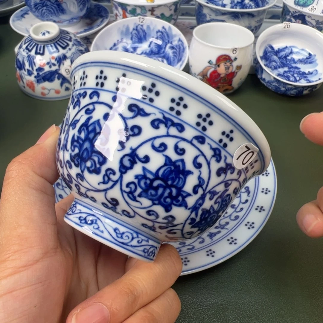 景德镇纯手工纯手绘茶具木木70