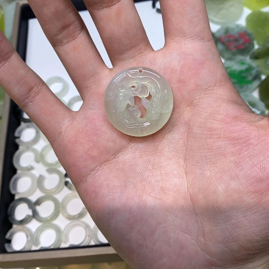 岫玉未镶嵌吊坠(不含链)两单包邮