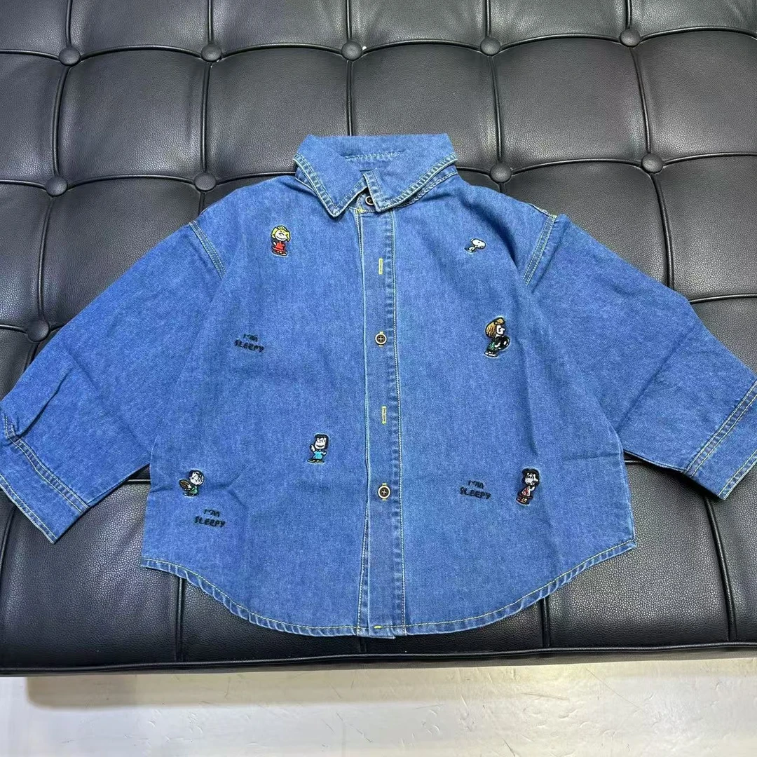 杭州六小六正版 BY LIUXIAOLIU秋季儿童牛仔衬衫4868