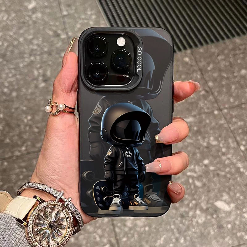 滑板男孩适用苹果16/15手机壳iphone14Promax元气13软胶12防摔11x