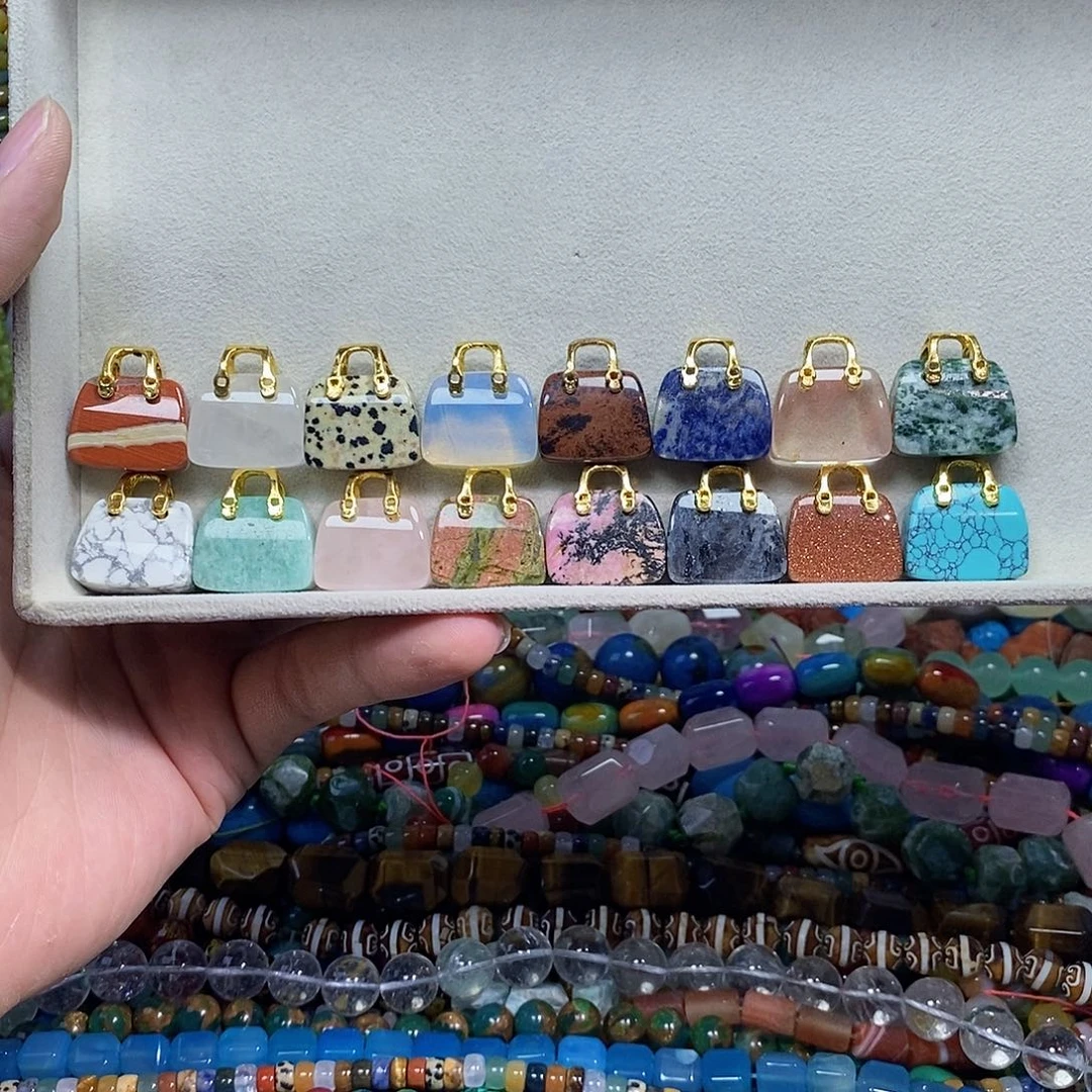 石英质玉未镶嵌，包包挂坠任选2个，下单备注数字，