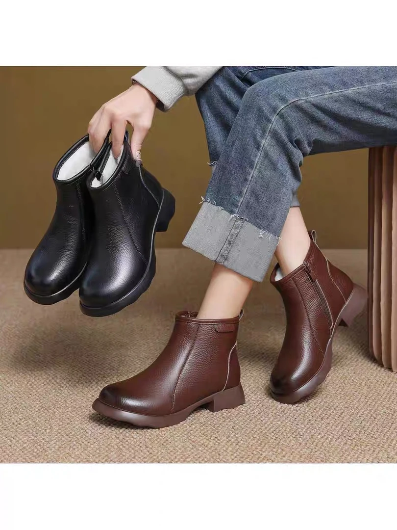 L复古时尚保暖舒适短靴8968