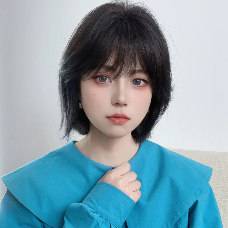 真发假发片女头顶增发量蓬松高颅顶透气无痕真发遮白发刘海发片2