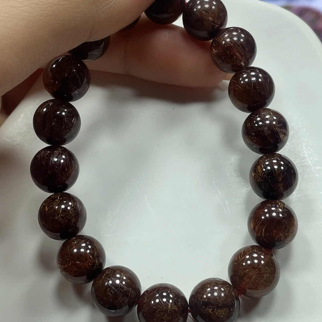 水晶手串未镶嵌铜发晶手串11Ｍ+