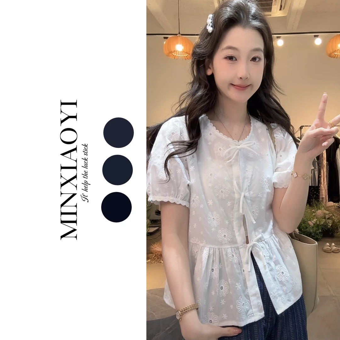 闵笑一日光弥夏设计款春夏上衣女装丨P188