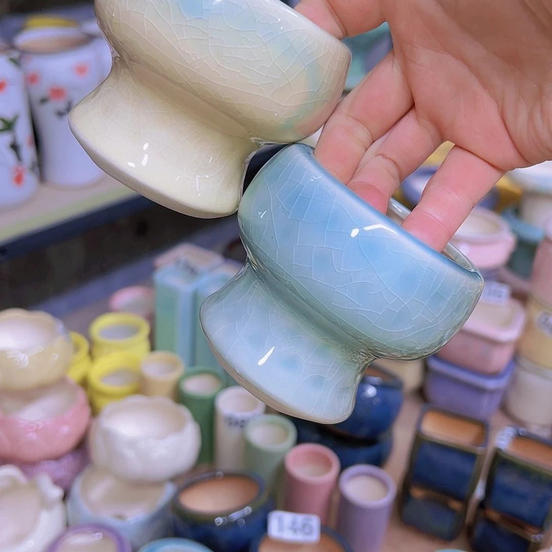 红陶陶瓷花盆当场满12包邮