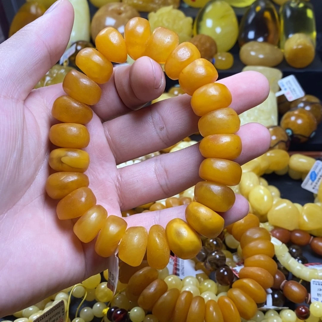 圆***宝琥珀未镶嵌裸石蜜蜡