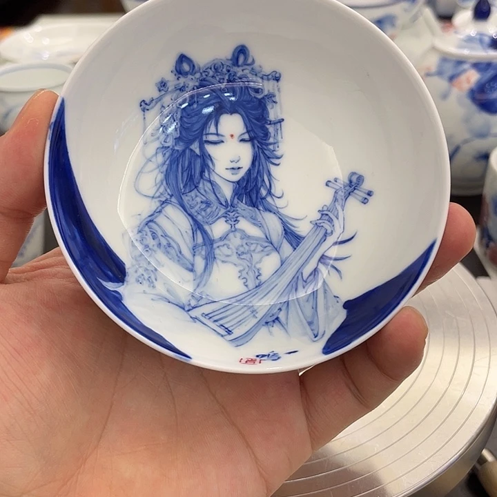 心****手工手绘陶瓷作品