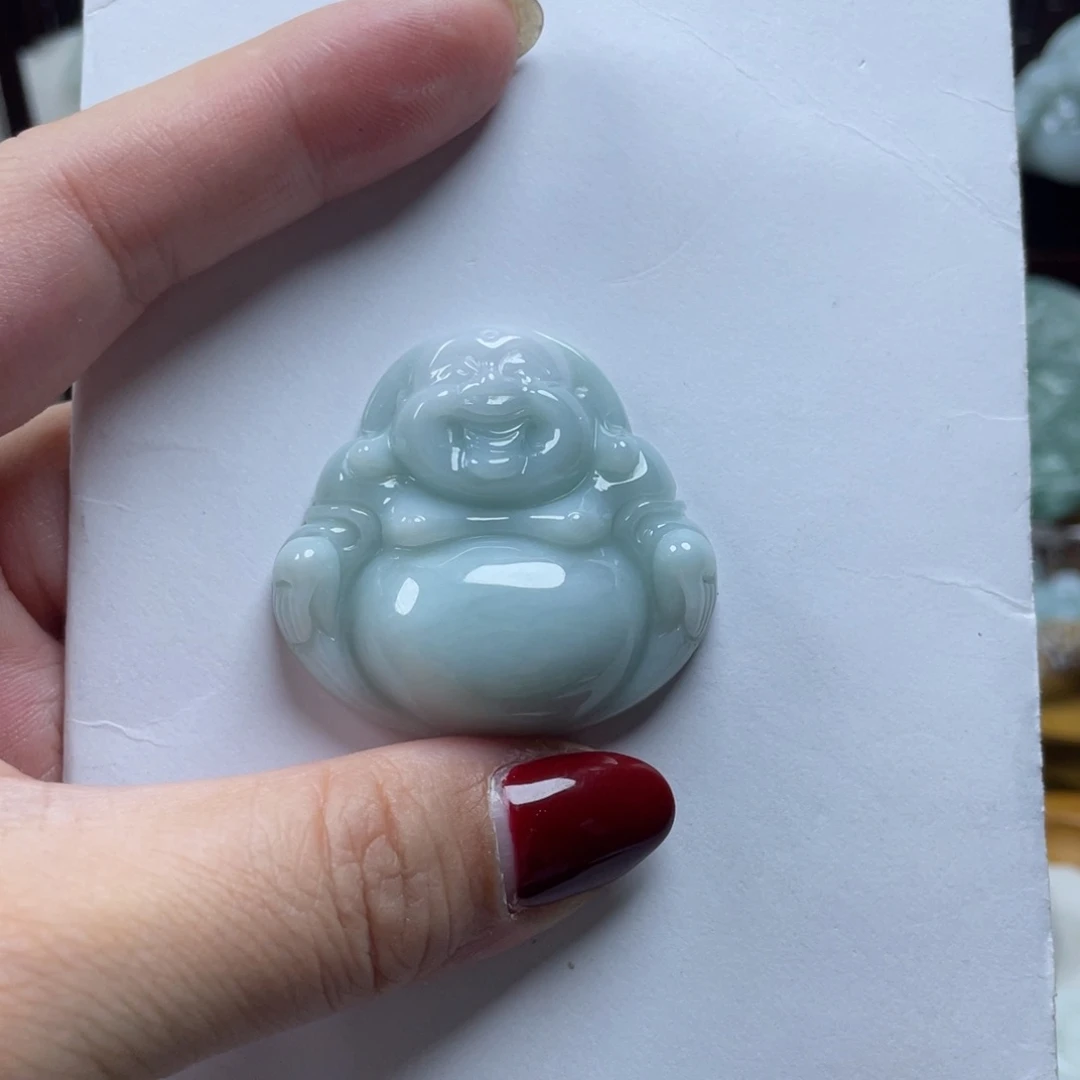 翡翠颈饰未镶嵌姗佛公