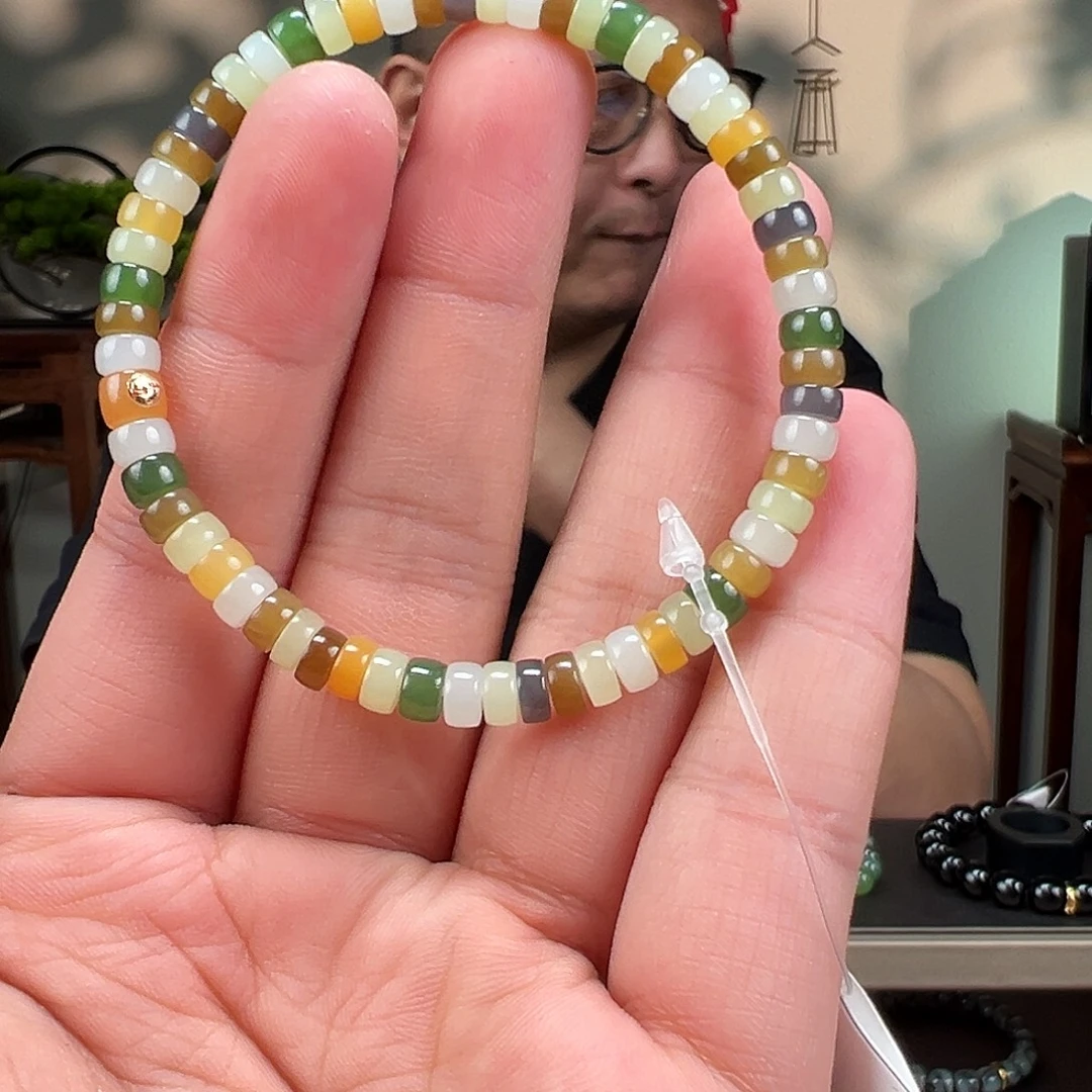 和田玉未镶嵌手链卡5.5mm