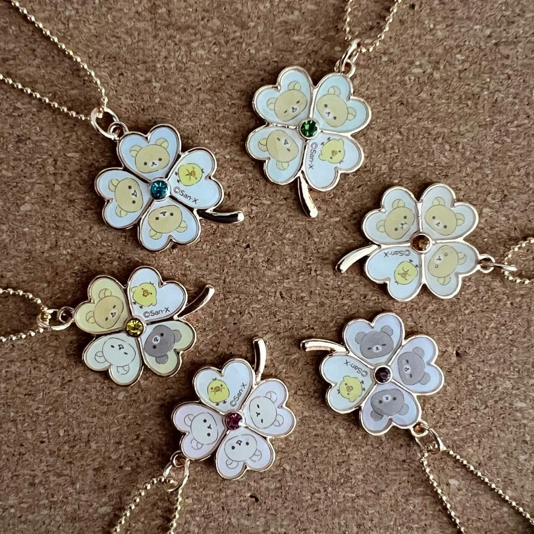 正版SANX 轻松熊四叶草挂件