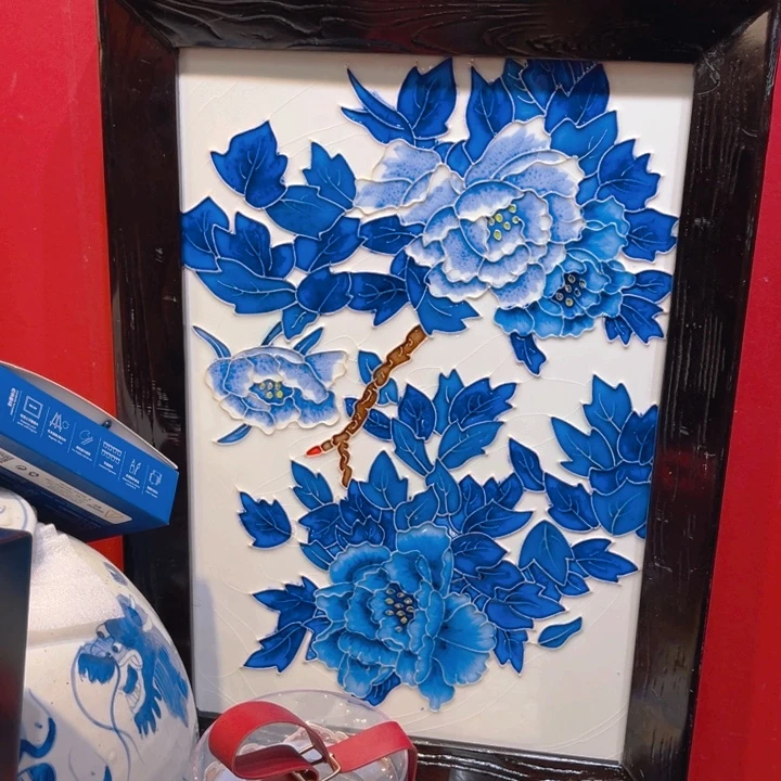 盖子款瓷板画艺术作品