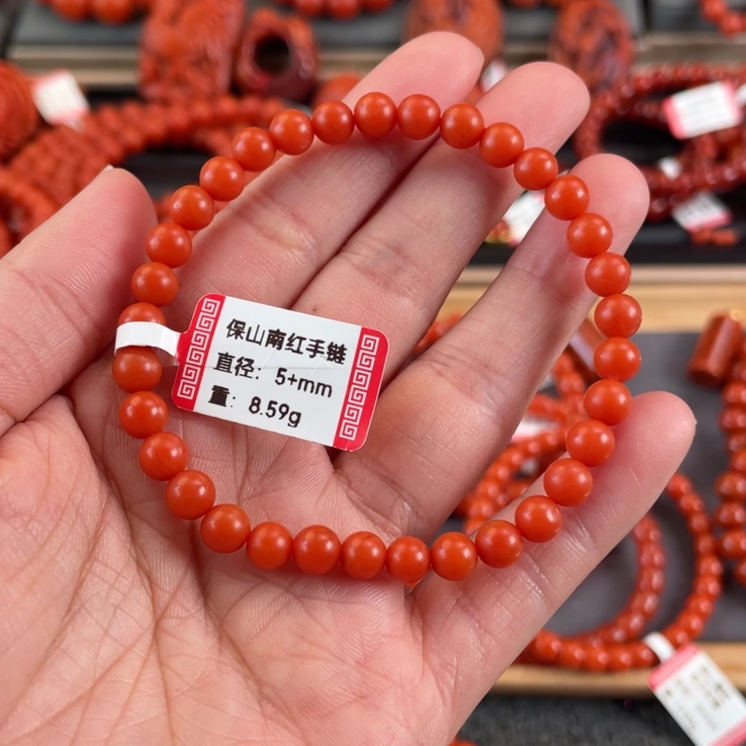 南红玛瑙未镶嵌手串5➕
