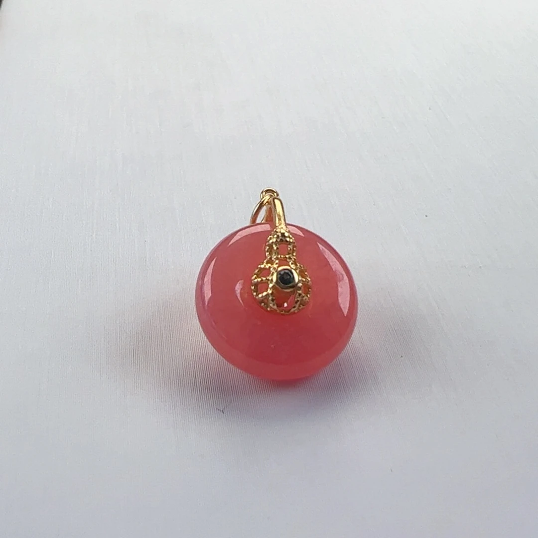 菱锰矿（红纹石）银S925镶嵌吊坠(赠链)?****运