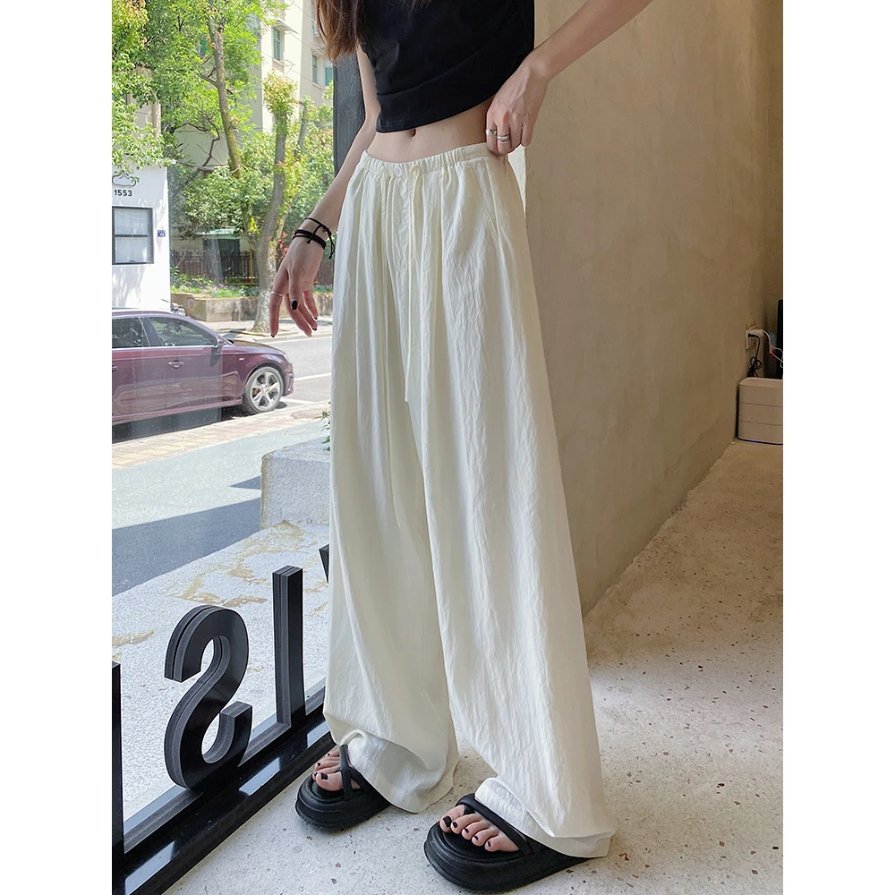 【又又】欧若风大码女装胖mm2025新款休闲阔腿裤显瘦遮肉慵懒风裤女