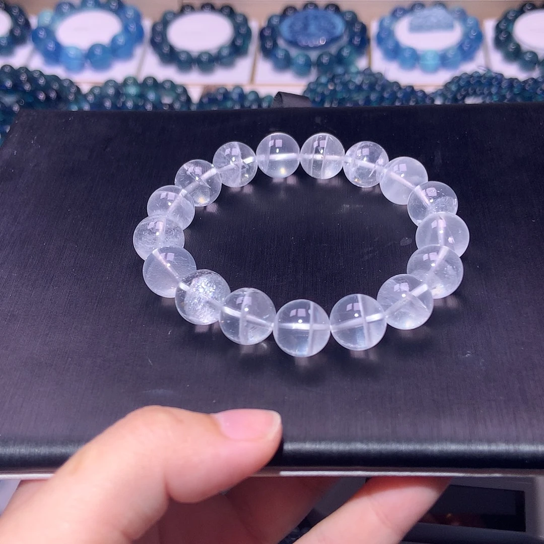 未镶嵌手串水晶聚宝盆白幽灵12mm+188元（拍2件）