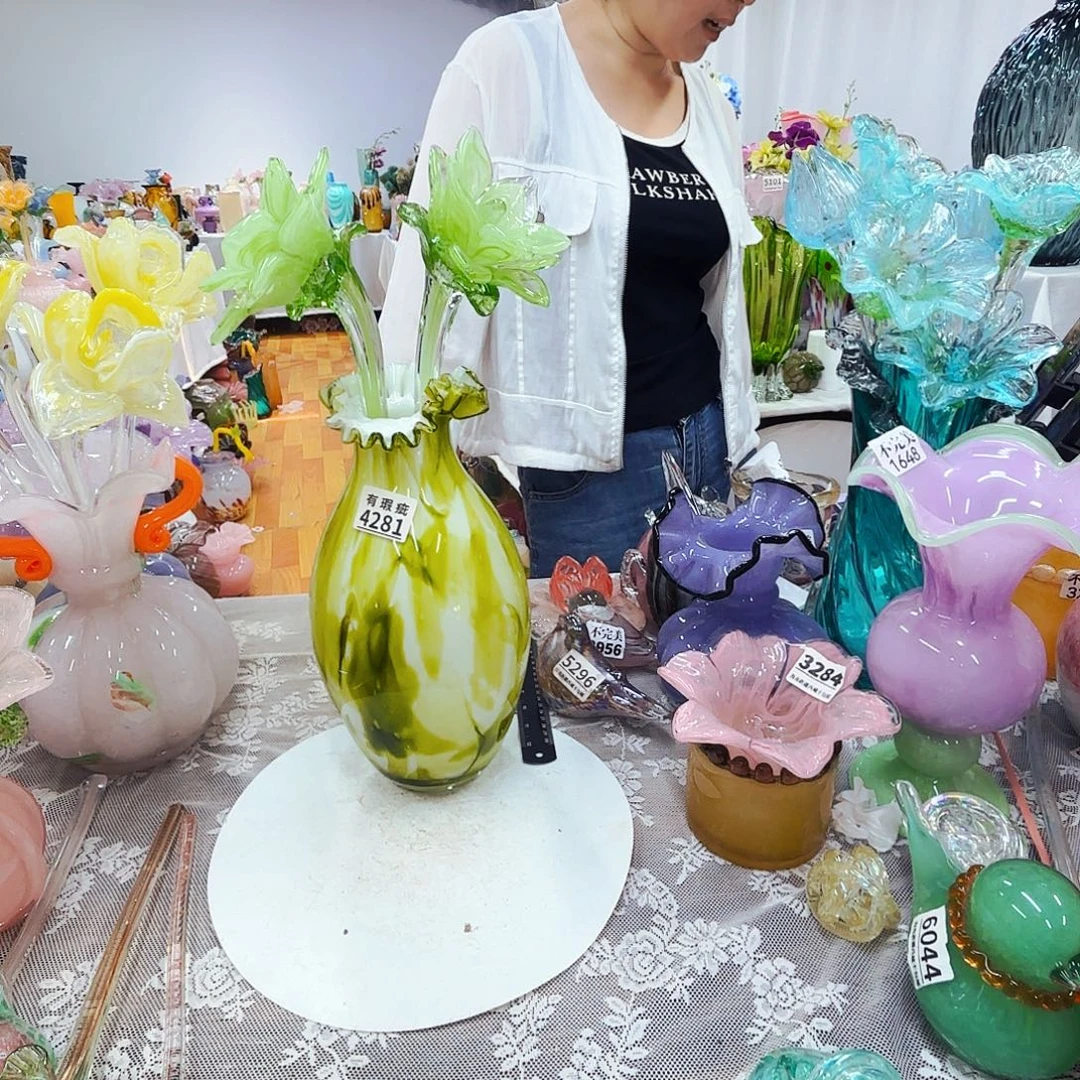 瑕疵琉璃花瓶花器艺术品