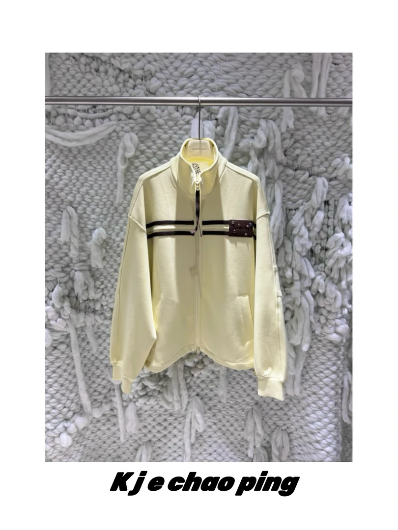 # W T789立领积带款简约休闲时尚卫衣外套