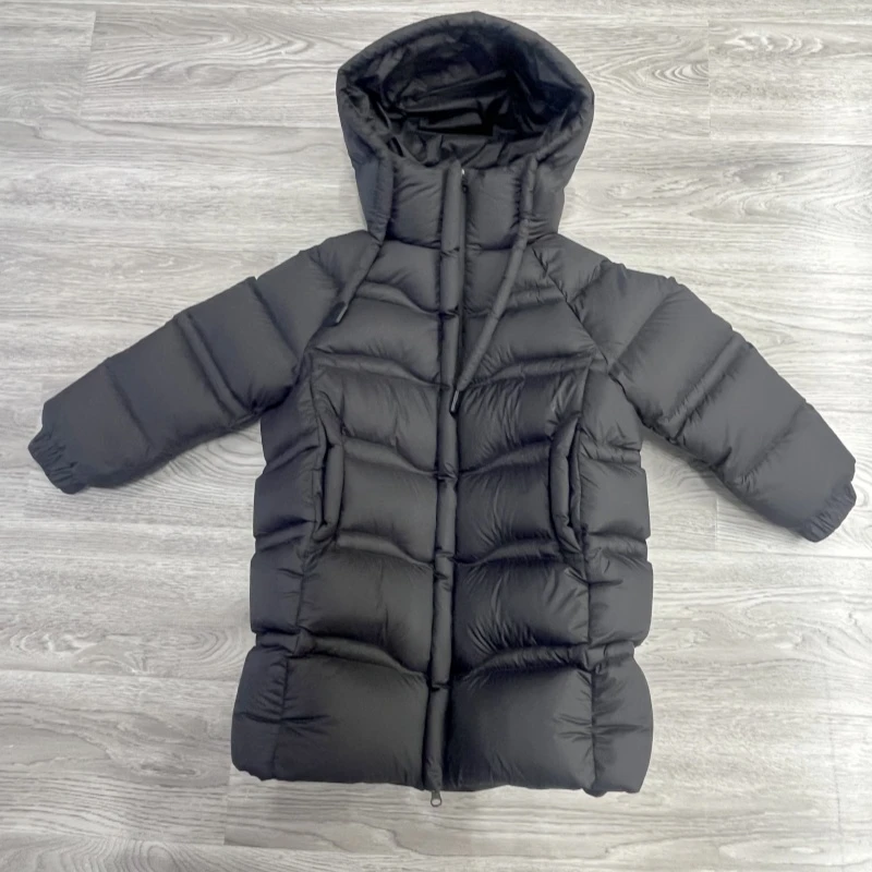 儿童加厚保暖冬季连帽防风休闲90鹅绒服