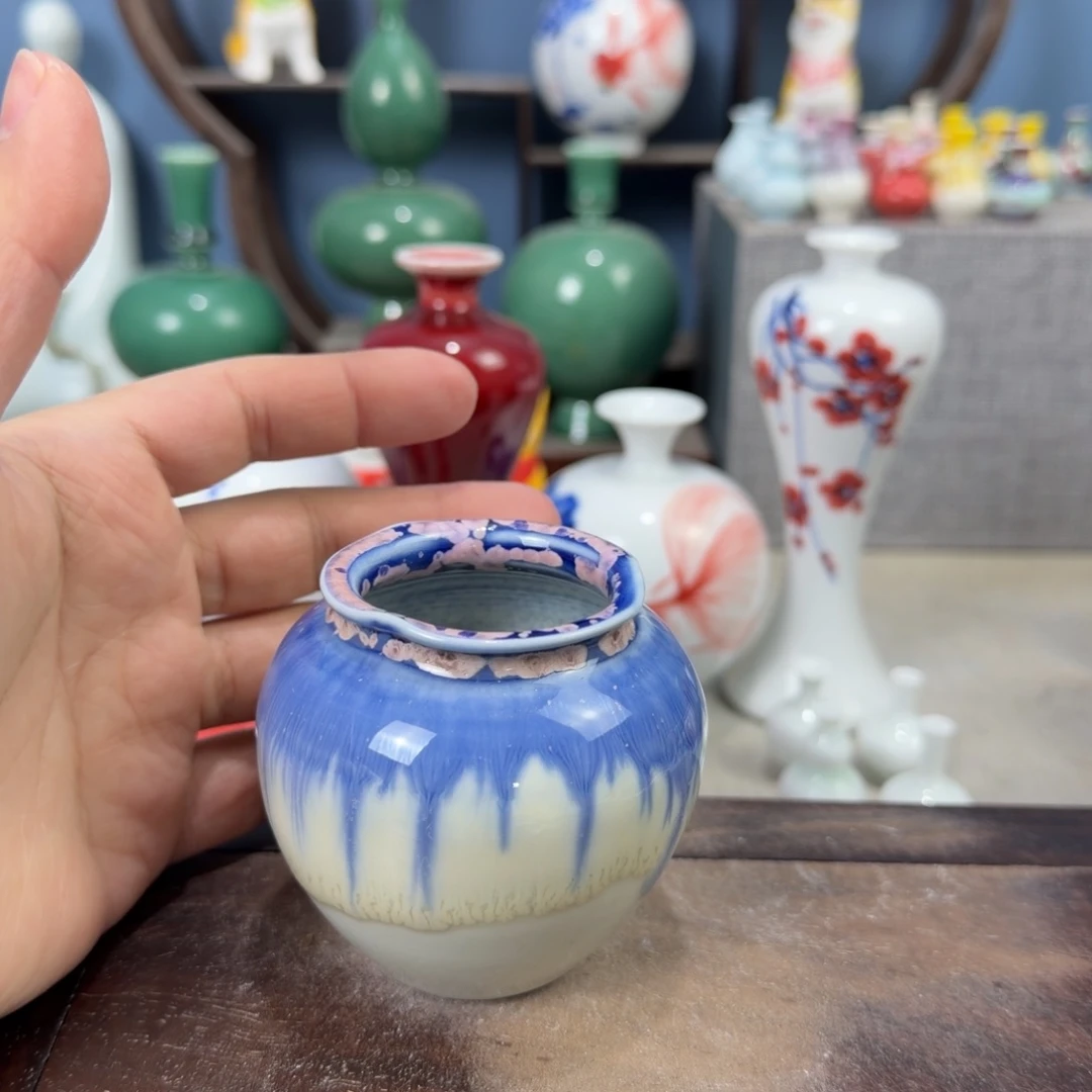 陶瓷手工小花器摆件