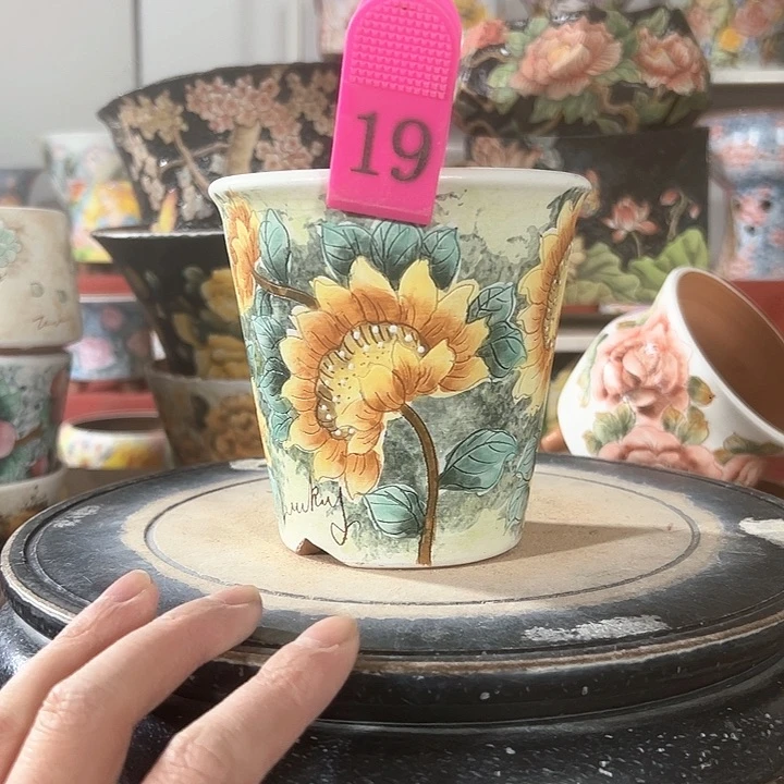 景德镇市昌江区手绘花盆 满38包邮