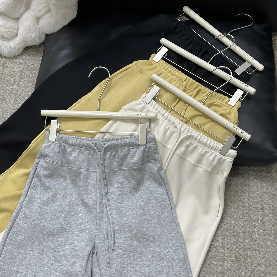 【锦衣鹊羽】C122空气感软弹透气春夏系列直筒阔腿裤松紧腰