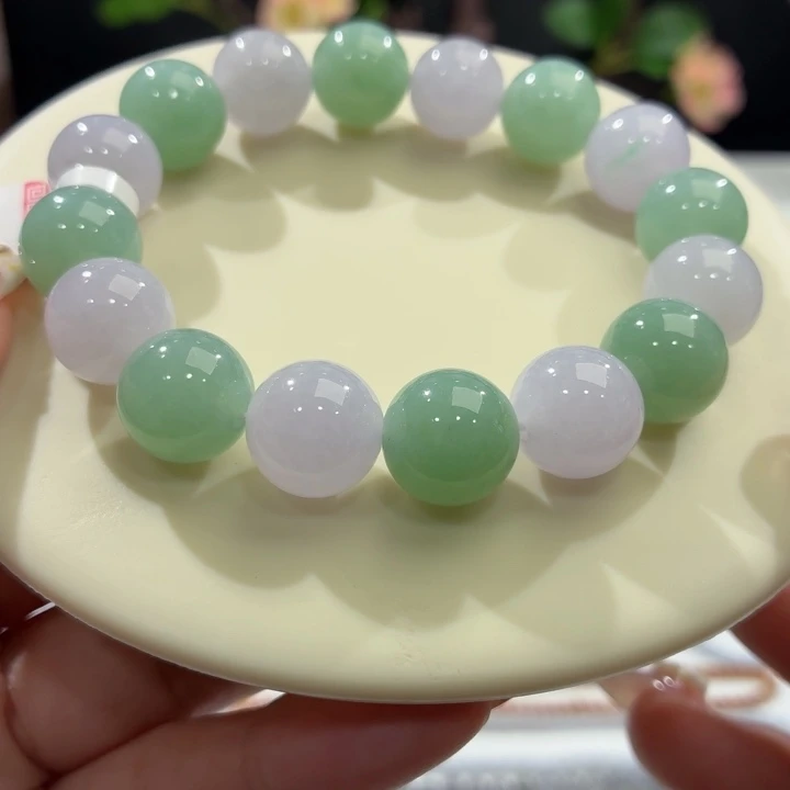 未镶嵌手链翡翠冰胶春彩卡13.3