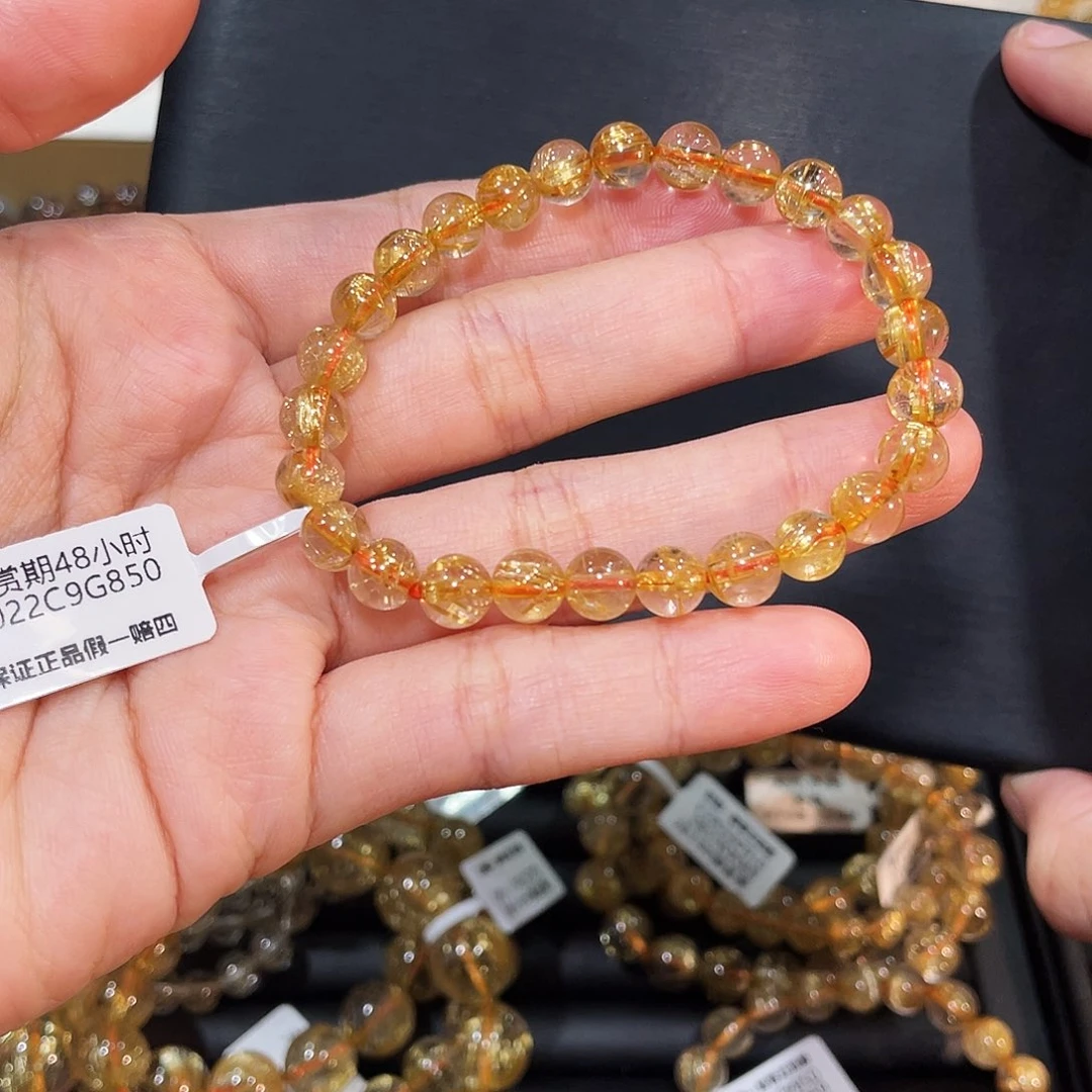 手链发晶未镶嵌钛晶7.3mm