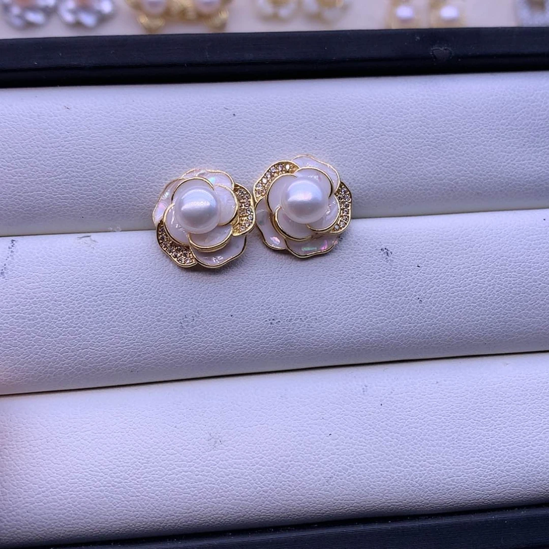 【闪购商品】淡水珍珠耳饰合金