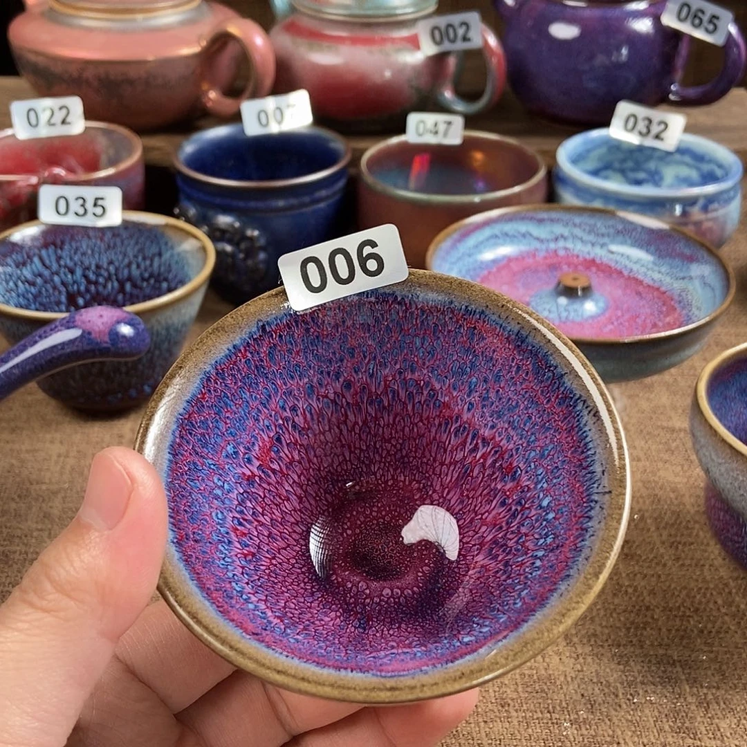 老***家瓷片钧瓷茶壶艺术