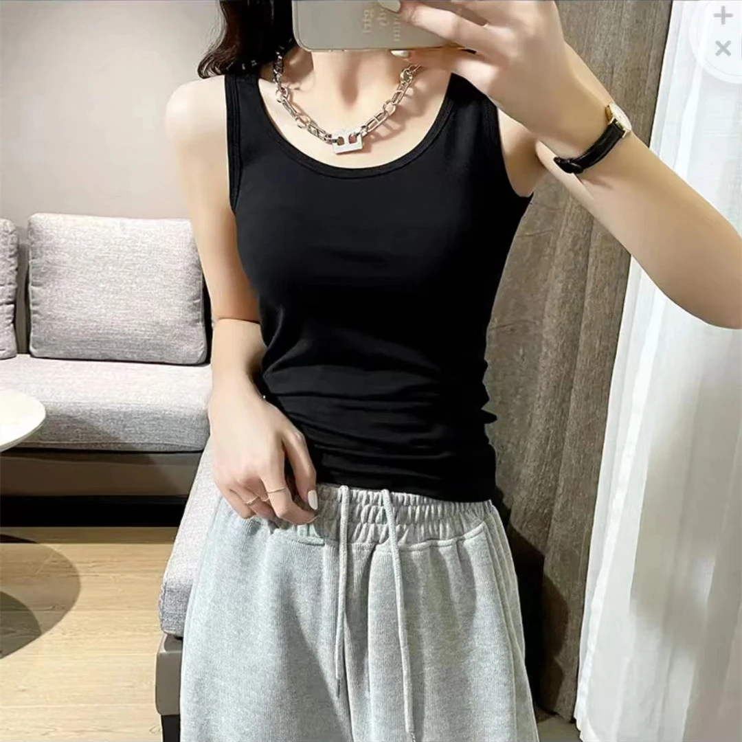 修身吊带百搭修身型运动宽松型遮肉背心