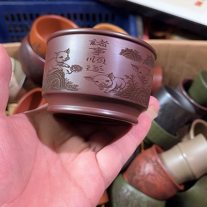 茶杯紫砂全手工紫砂主人杯