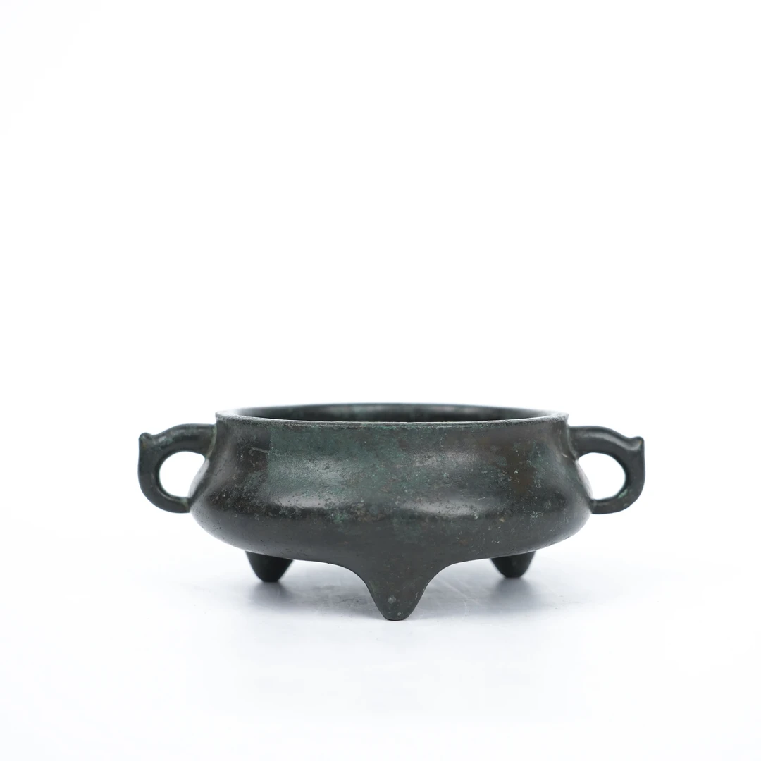 Lot034清早期宣德年制铜押经炉