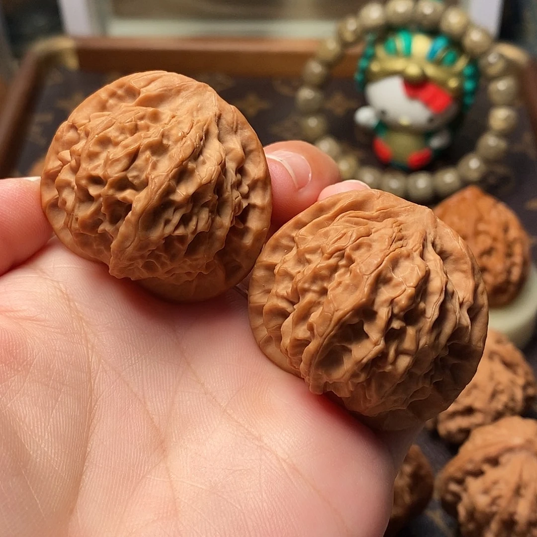 桃核把件全品秦岭小帽39尺