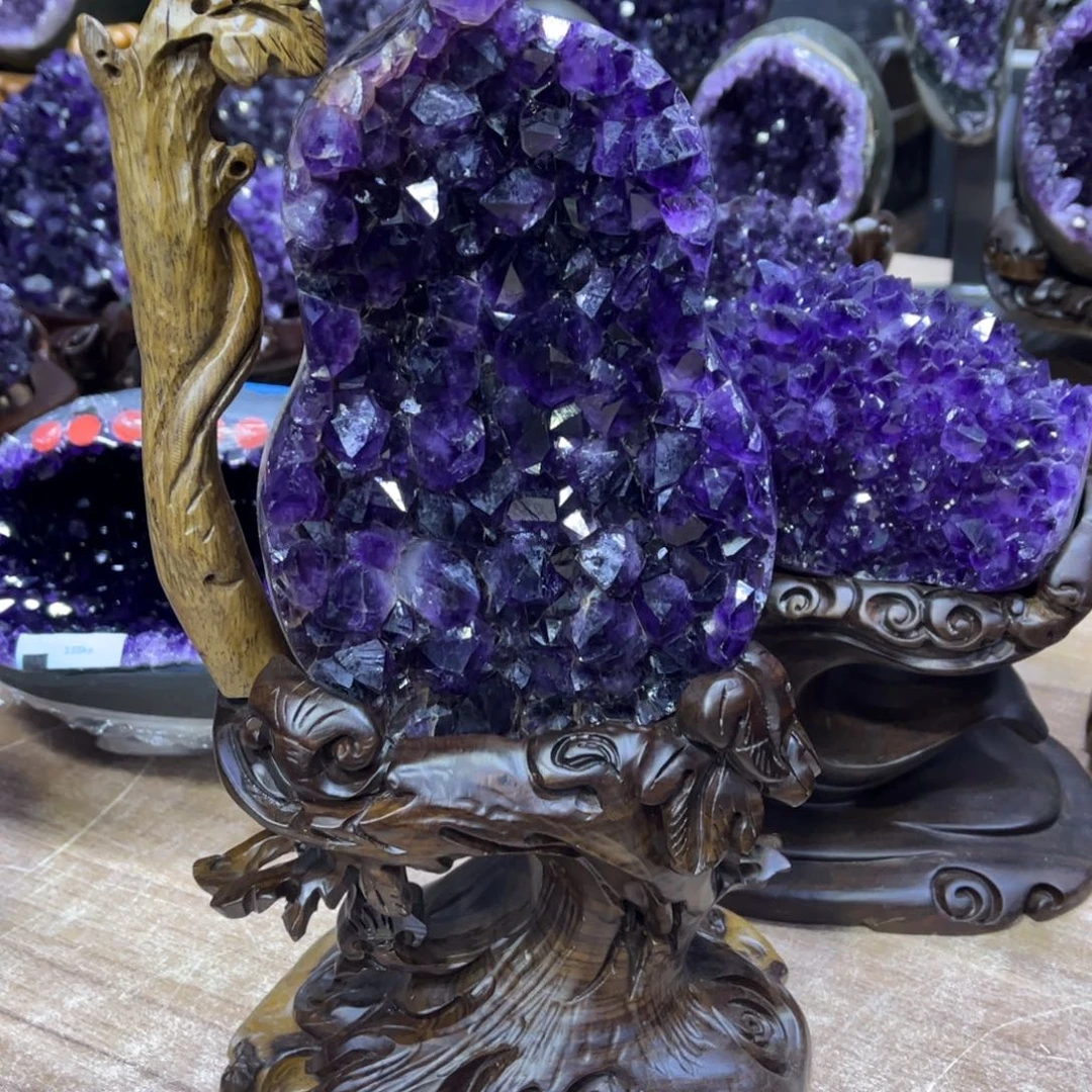 摆件未镶嵌紫晶摆件