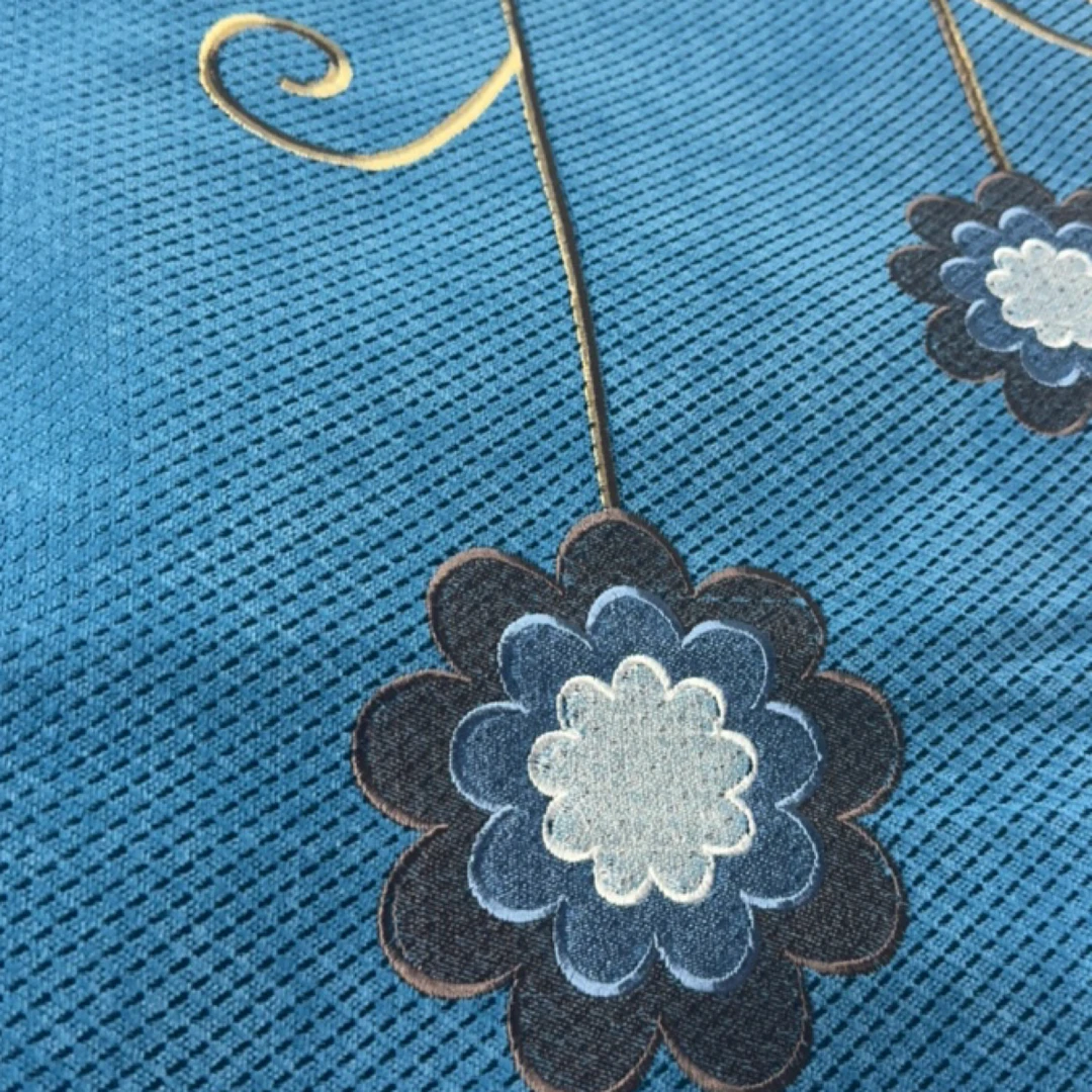 成套沙发垫  轻奢 蓝