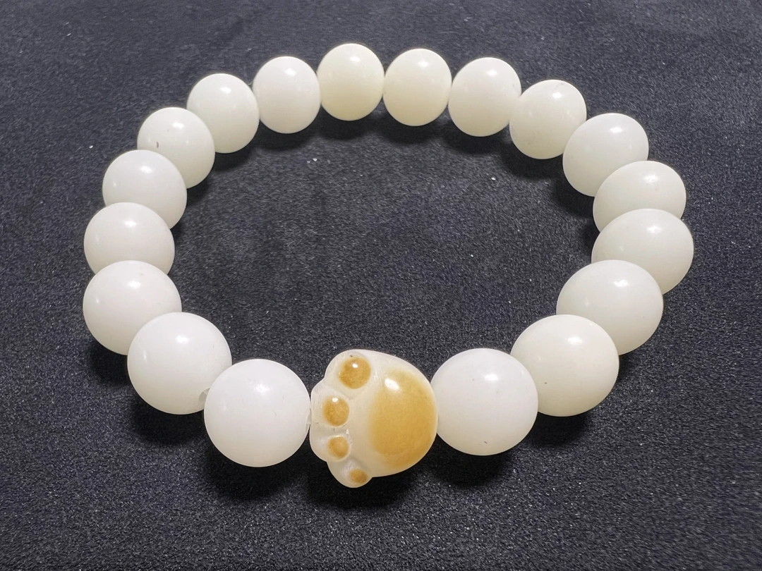 非金属木质手链 1371diy猫爪手串（无礼盒）